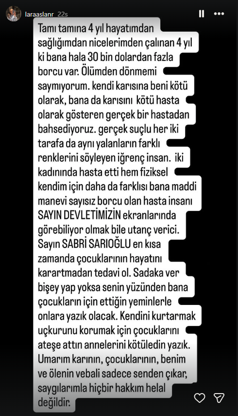 Sabri Sarıoğlu'nun eski sevgilisi Lara Aslan'dan şok iddialar 13