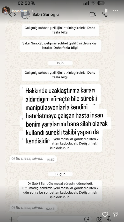 Sabri Sarıoğlu'nun eski sevgilisi Lara Aslan'dan şok iddialar 8