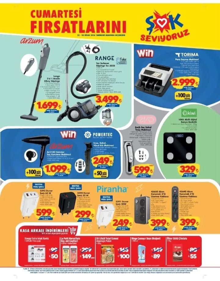 ŞOK market 25 Nisan aktüel ürünler kataloğu yayımlandı! 1