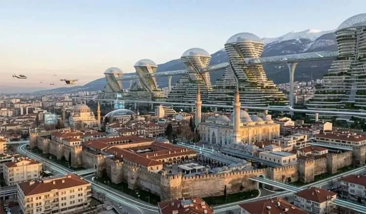 İşte yapay zekaya göre Türkiye'nin il il 100 yıl sonraki hali 5