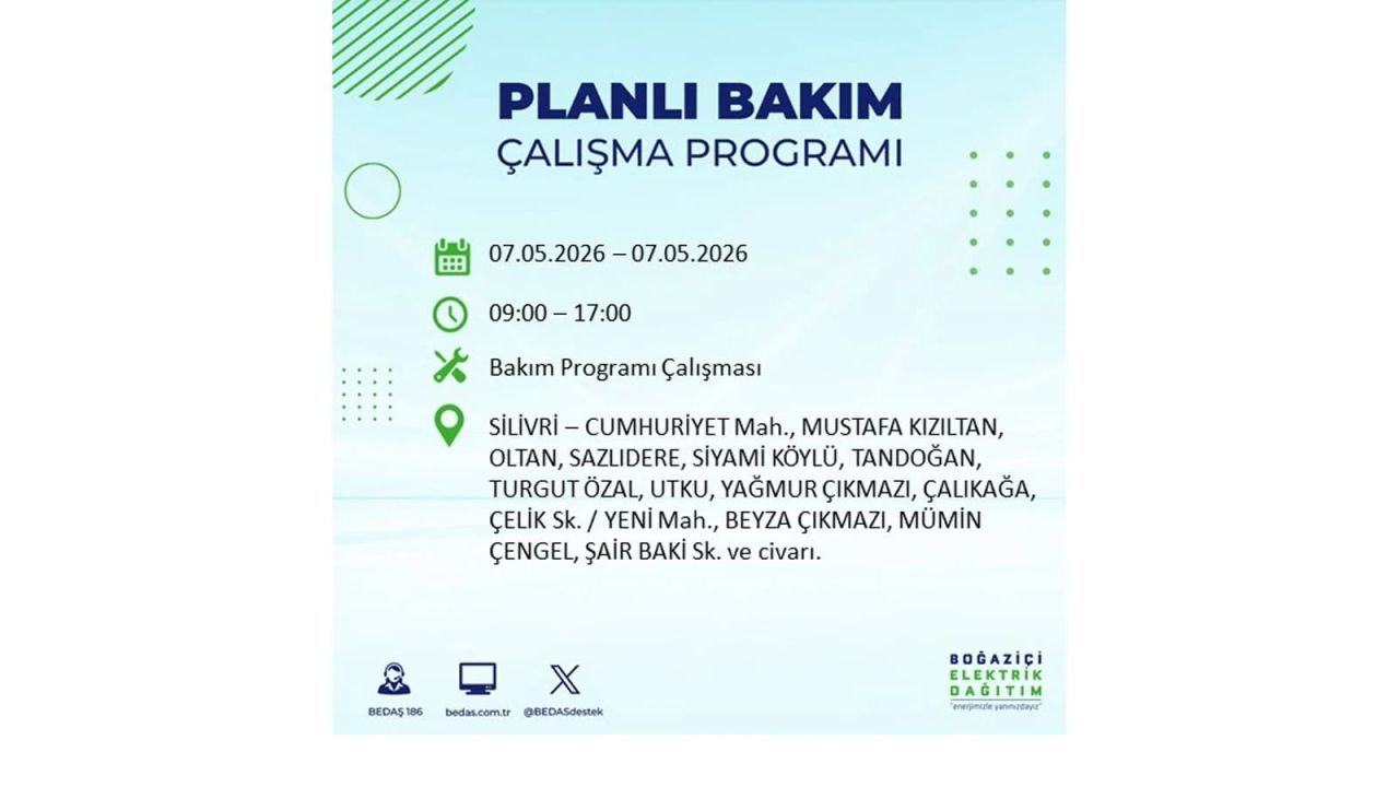 İstanbul'da elektrikler kesilecek: İşte ilçe ilçe liste (7 Mayıs 2026) 37