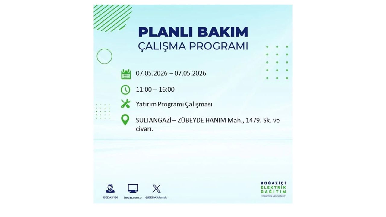 İstanbul'da elektrikler kesilecek: İşte ilçe ilçe liste (7 Mayıs 2026) 42