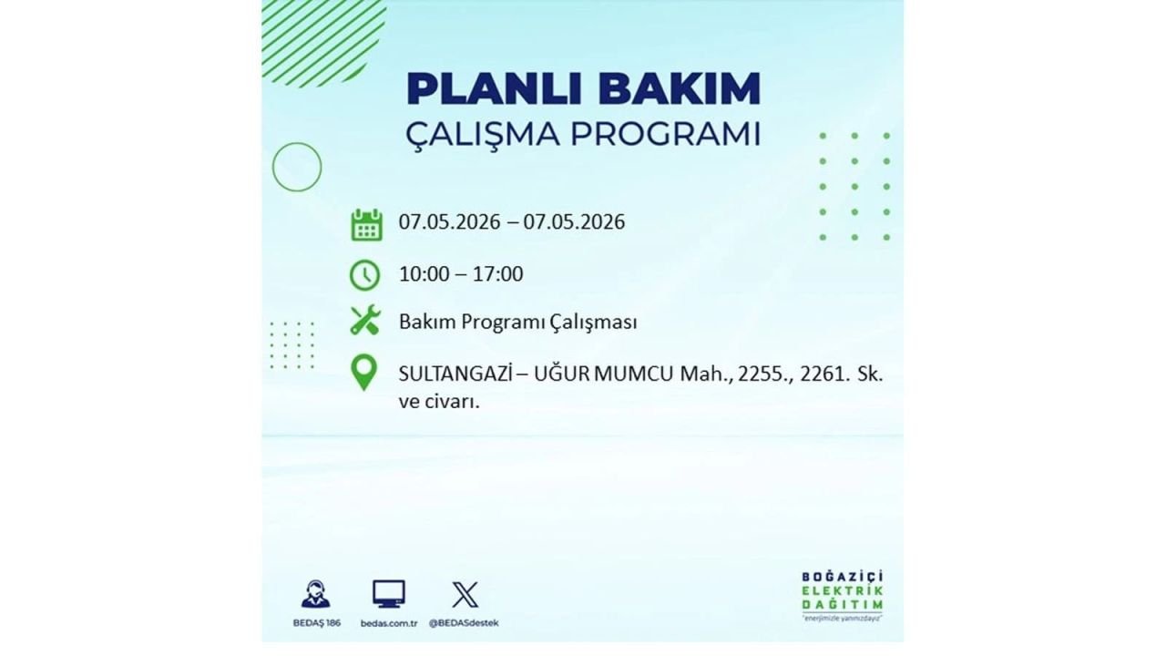 İstanbul'da elektrikler kesilecek: İşte ilçe ilçe liste (7 Mayıs 2026) 43
