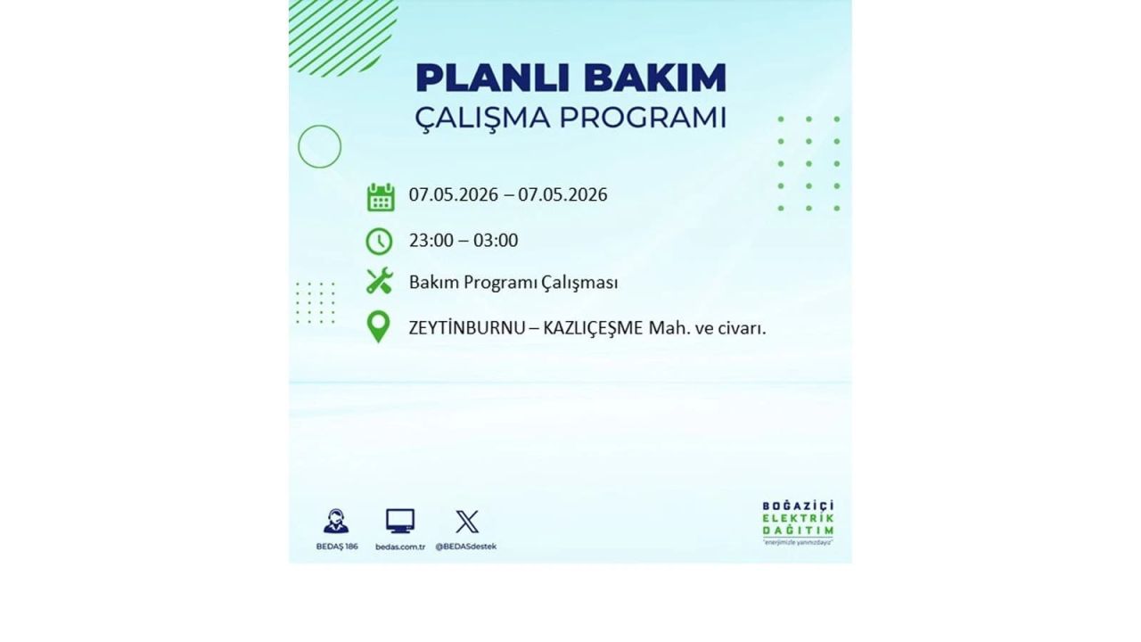 İstanbul'da elektrikler kesilecek: İşte ilçe ilçe liste (7 Mayıs 2026) 48