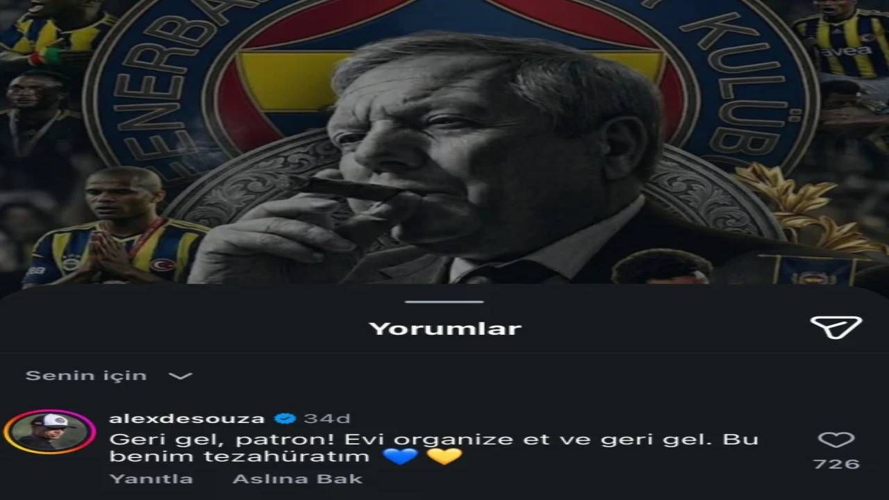 Alex, Fenerbahçe'deki başkanlık seçiminde tarafını açıkça ilan etti! 4