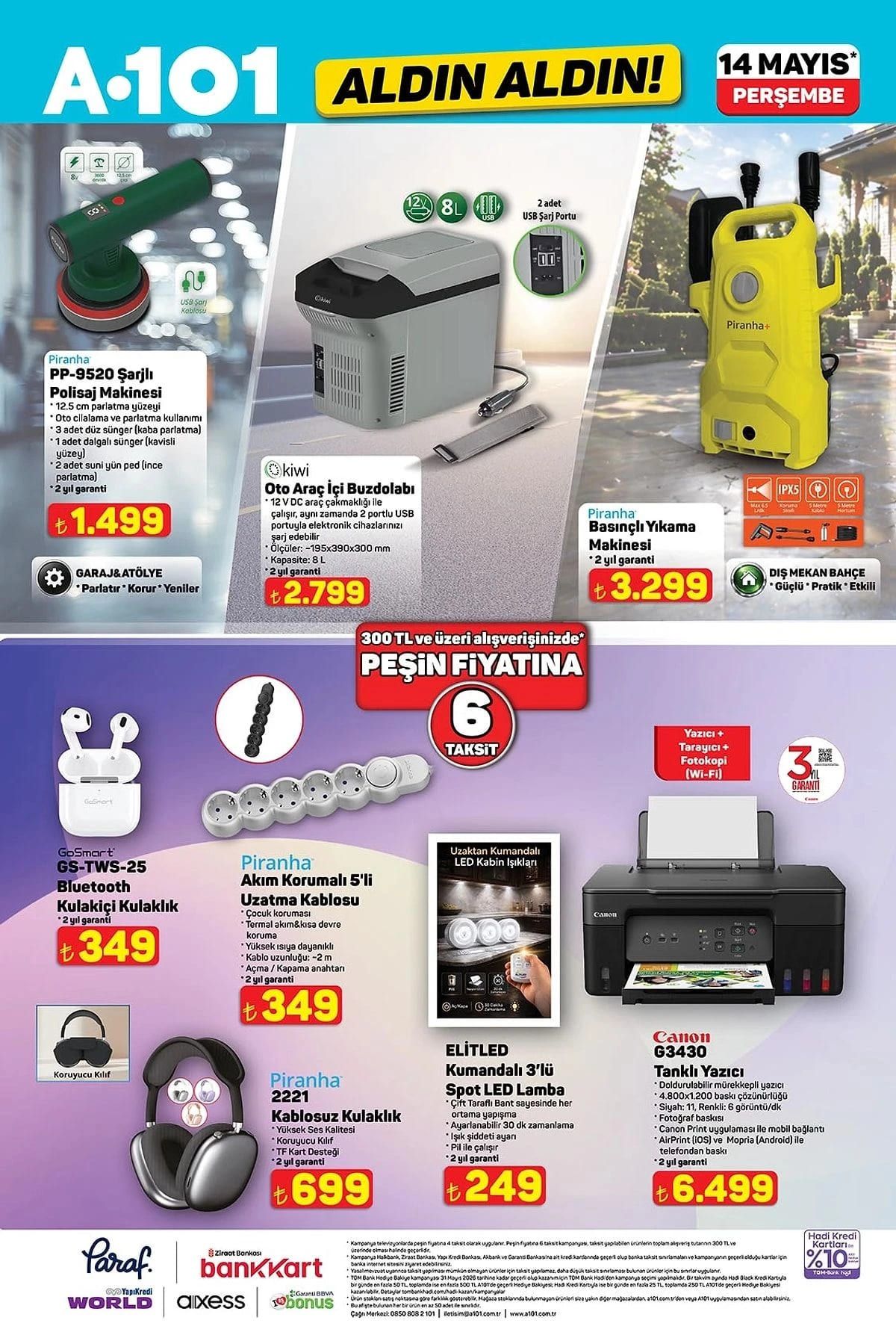 A101 14 Mayıs Perşembe aktüel ürünler kataloğu yayımlandı! A101 14 Mayıs Perşembe aktüel ürünler kataloğunda hangi ürünler var? 2