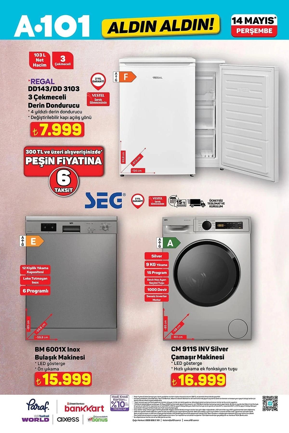A101 14 Mayıs Perşembe aktüel ürünler kataloğu yayımlandı! A101 14 Mayıs Perşembe aktüel ürünler kataloğunda hangi ürünler var? 3