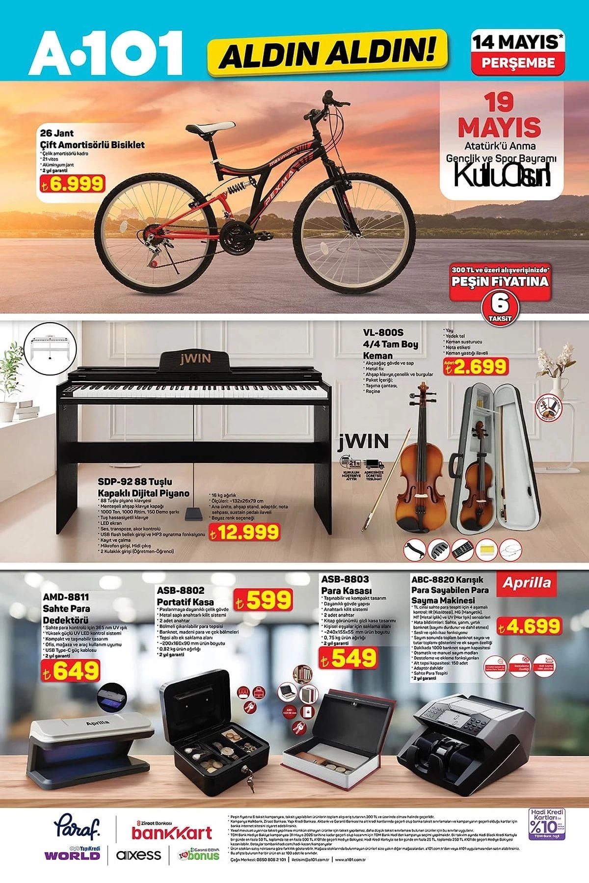 A101 14 Mayıs Perşembe aktüel ürünler kataloğu yayımlandı! A101 14 Mayıs Perşembe aktüel ürünler kataloğunda hangi ürünler var? 6