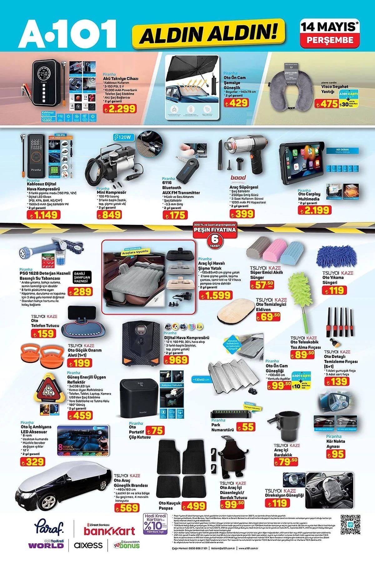 A101 14 Mayıs Perşembe aktüel ürünler kataloğu yayımlandı! A101 14 Mayıs Perşembe aktüel ürünler kataloğunda hangi ürünler var? 7