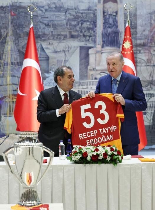 Cumhurbaşkanı Erdoğan şampiyon Galatasaray'ı kabul etti 4