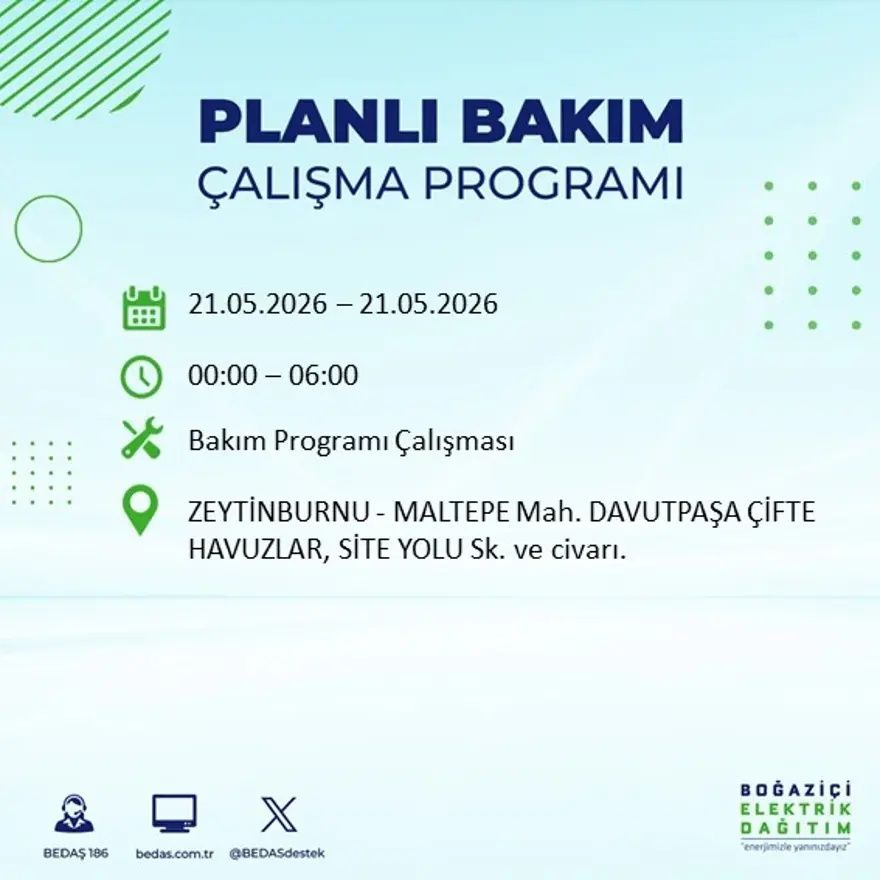 İstanbul'da dev elektrik kesintisi alarmı! 21 ilçede hayat 9 saat boyunca duracak! Bu gece başlıyor... 33