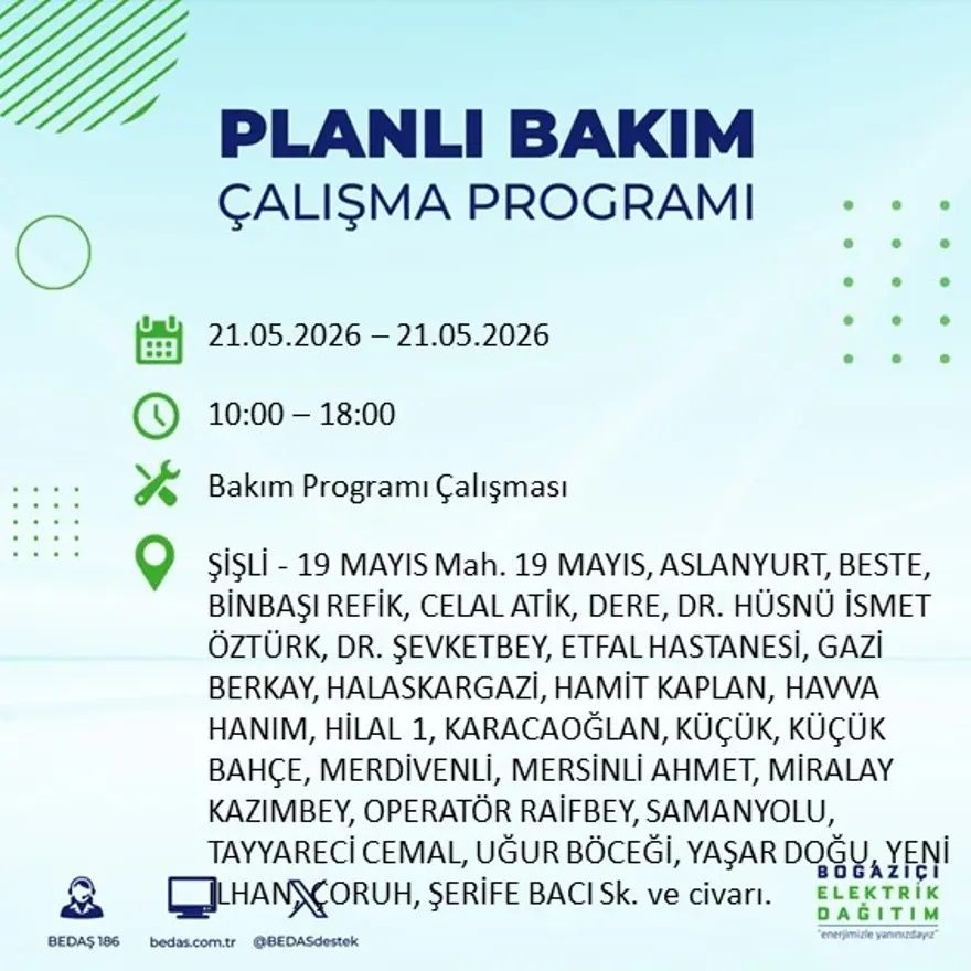 İstanbul'da dev elektrik kesintisi alarmı! 21 ilçede hayat 9 saat boyunca duracak! Bu gece başlıyor... 5