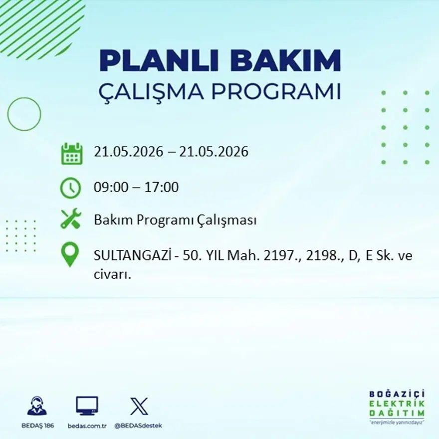 İstanbul'da dev elektrik kesintisi alarmı! 21 ilçede hayat 9 saat boyunca duracak! Bu gece başlıyor... 46