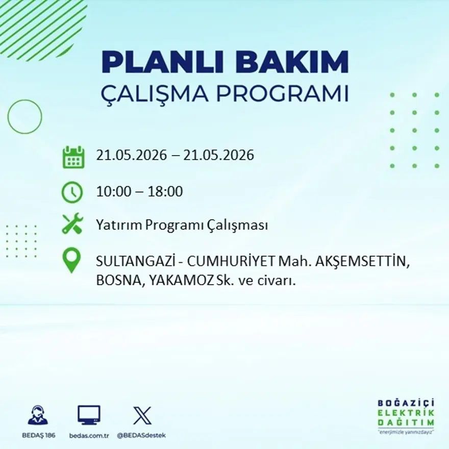 İstanbul'da dev elektrik kesintisi alarmı! 21 ilçede hayat 9 saat boyunca duracak! Bu gece başlıyor... 40