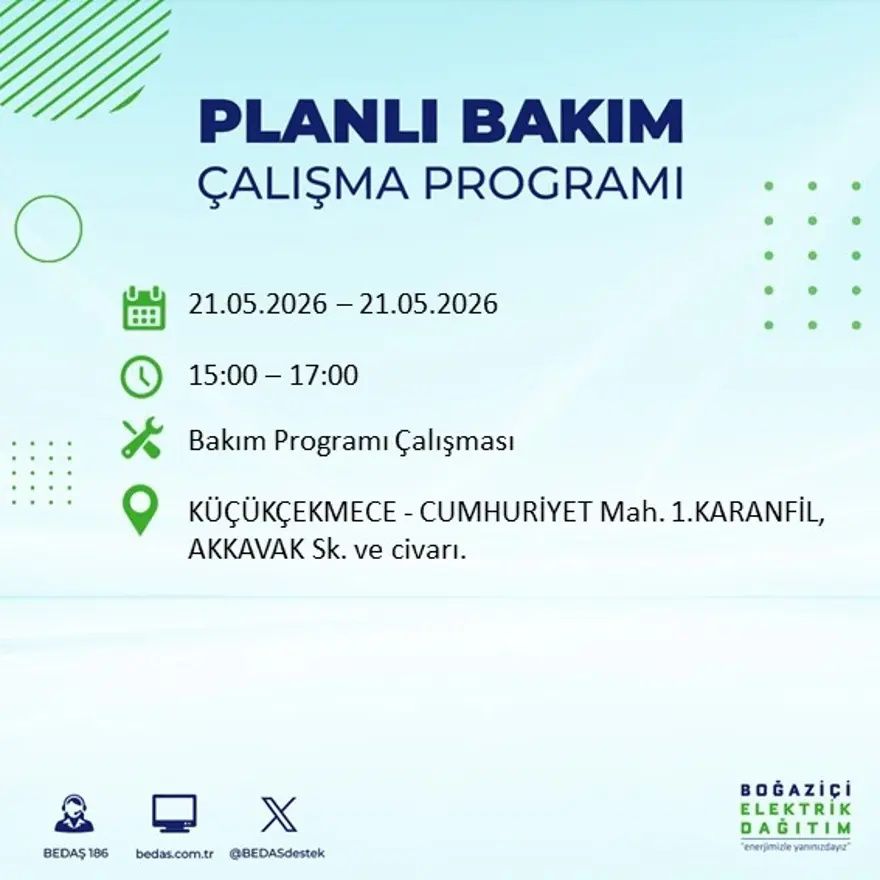 İstanbul'da dev elektrik kesintisi alarmı! 21 ilçede hayat 9 saat boyunca duracak! Bu gece başlıyor... 37