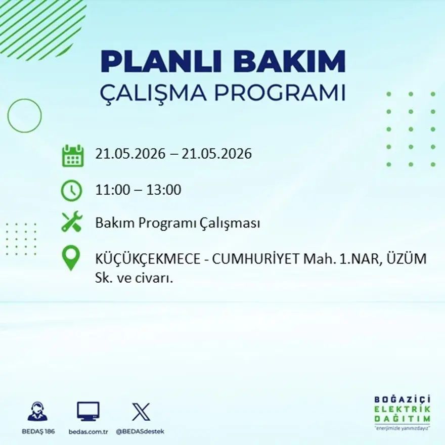 İstanbul'da dev elektrik kesintisi alarmı! 21 ilçede hayat 9 saat boyunca duracak! Bu gece başlıyor... 49