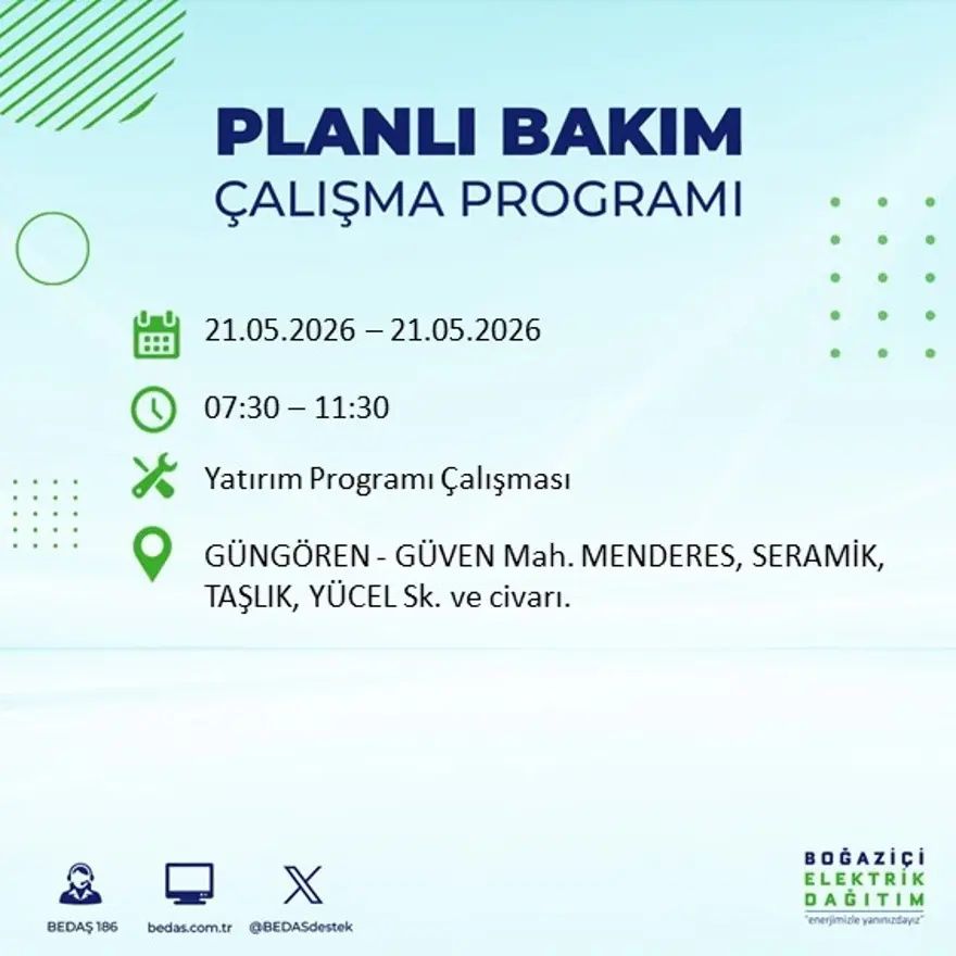 İstanbul'da dev elektrik kesintisi alarmı! 21 ilçede hayat 9 saat boyunca duracak! Bu gece başlıyor... 39