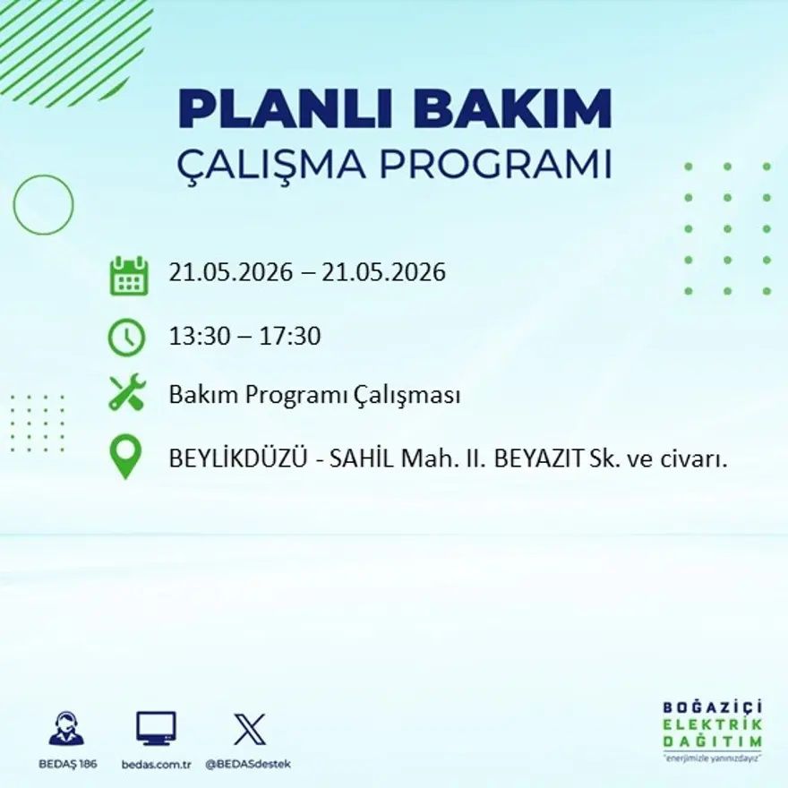 İstanbul'da dev elektrik kesintisi alarmı! 21 ilçede hayat 9 saat boyunca duracak! Bu gece başlıyor... 53