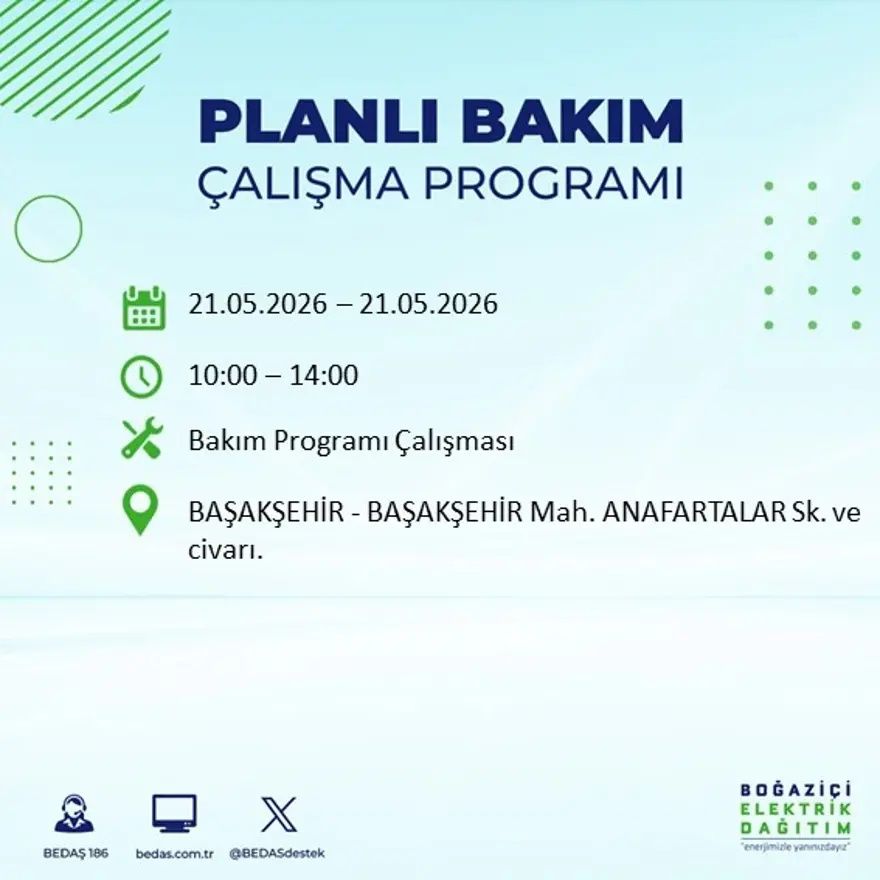 İstanbul'da dev elektrik kesintisi alarmı! 21 ilçede hayat 9 saat boyunca duracak! Bu gece başlıyor... 48