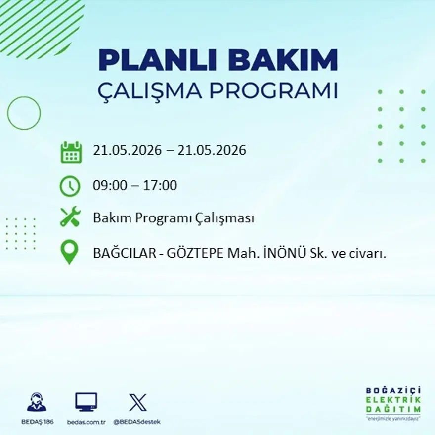 İstanbul'da dev elektrik kesintisi alarmı! 21 ilçede hayat 9 saat boyunca duracak! Bu gece başlıyor... 52