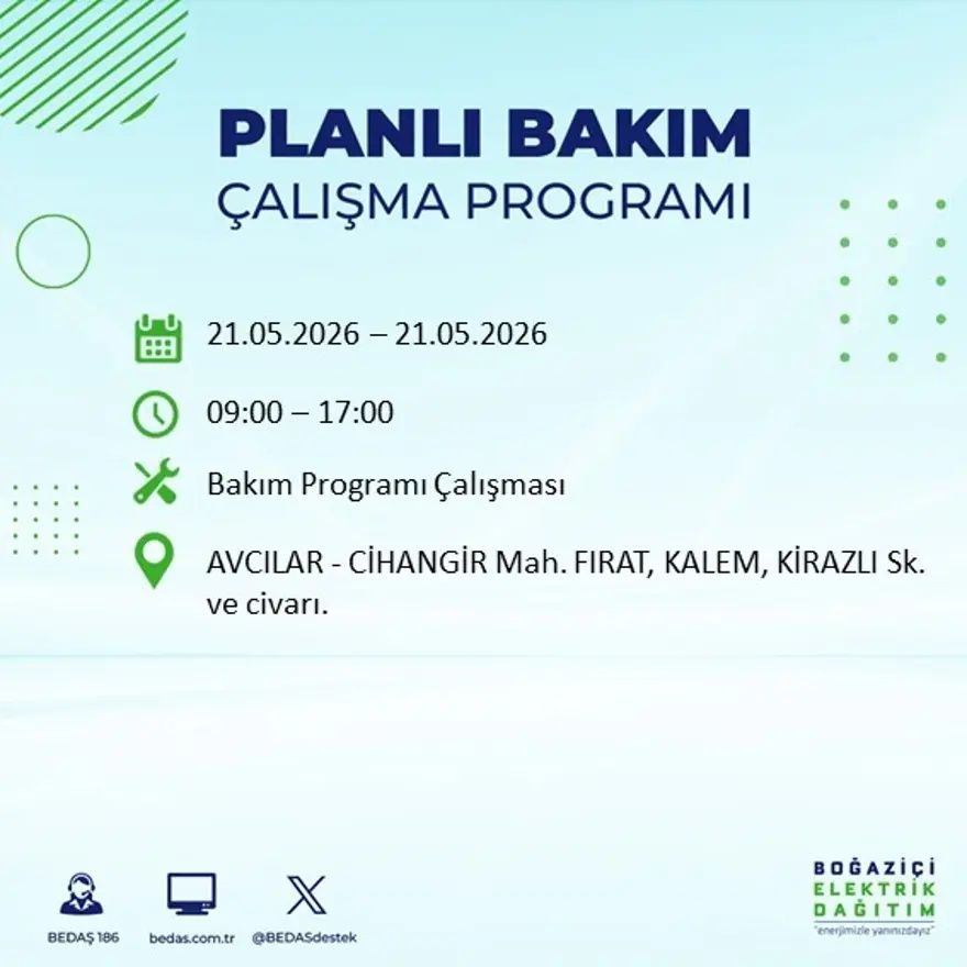 İstanbul'da dev elektrik kesintisi alarmı! 21 ilçede hayat 9 saat boyunca duracak! Bu gece başlıyor... 47