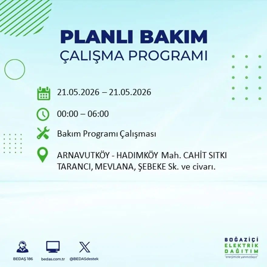 İstanbul'da dev elektrik kesintisi alarmı! 21 ilçede hayat 9 saat boyunca duracak! Bu gece başlıyor... 34