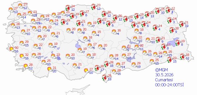 Bayram tatilcilerine kötü haber: Meteoroloji'den 76 il için gök gürültülü sağanak uyarısı! Sıcaklıklar 7 derece birden düşecek, planlar iptal olabilir 6