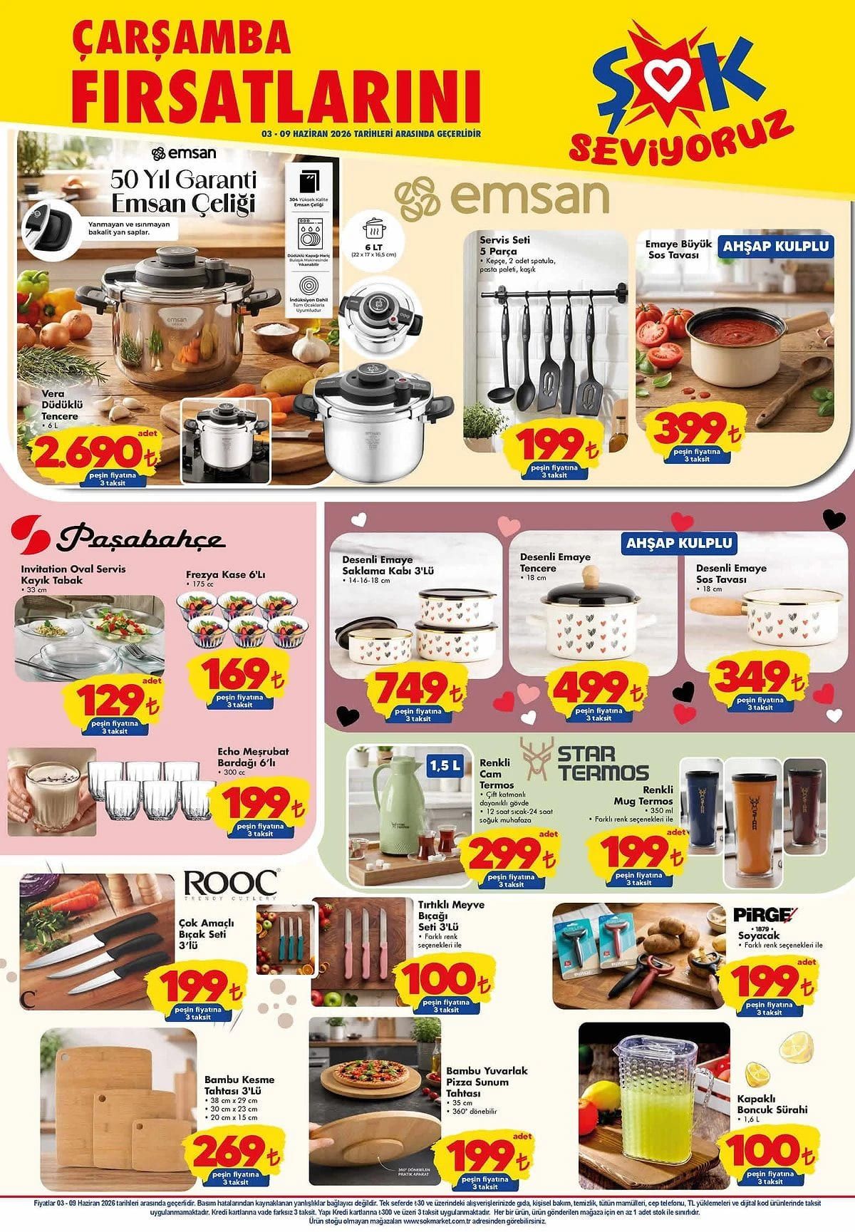 ŞOK 3 Haziran Çarşamba aktüel ürünler kataloğu yayımlandı! Cam ankastre set fırsatı 3