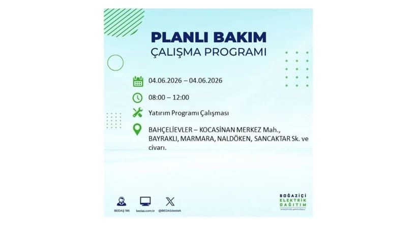 Milyonları ilgilendiriyor: İstanbul'da elektrikler kesilecek 10