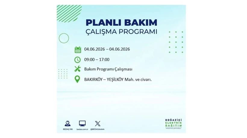 Milyonları ilgilendiriyor: İstanbul'da elektrikler kesilecek 11