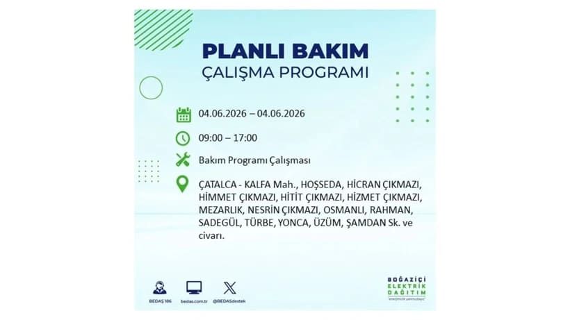 Milyonları ilgilendiriyor: İstanbul'da elektrikler kesilecek 22