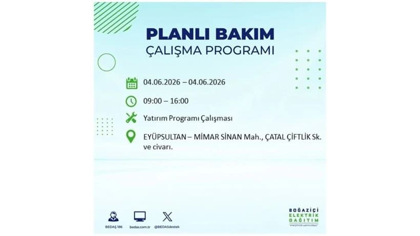 Milyonları ilgilendiriyor: İstanbul'da elektrikler kesilecek 31