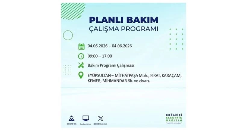 Milyonları ilgilendiriyor: İstanbul'da elektrikler kesilecek 32