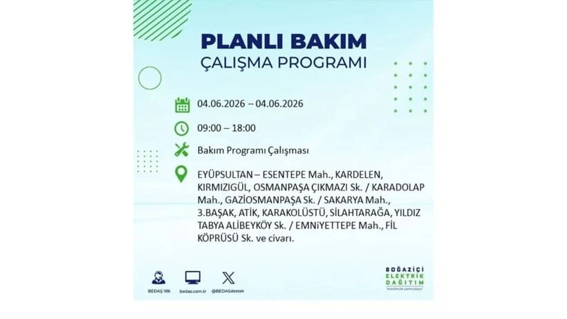 Milyonları ilgilendiriyor: İstanbul'da elektrikler kesilecek 34
