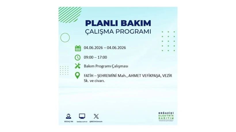 Milyonları ilgilendiriyor: İstanbul'da elektrikler kesilecek 35