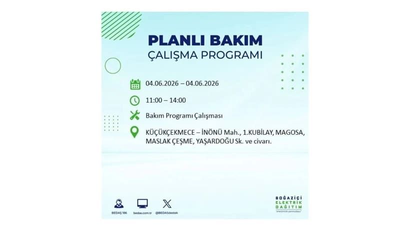 Milyonları ilgilendiriyor: İstanbul'da elektrikler kesilecek 39