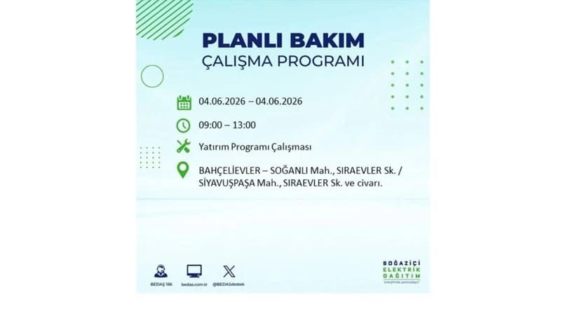 Milyonları ilgilendiriyor: İstanbul'da elektrikler kesilecek 4
