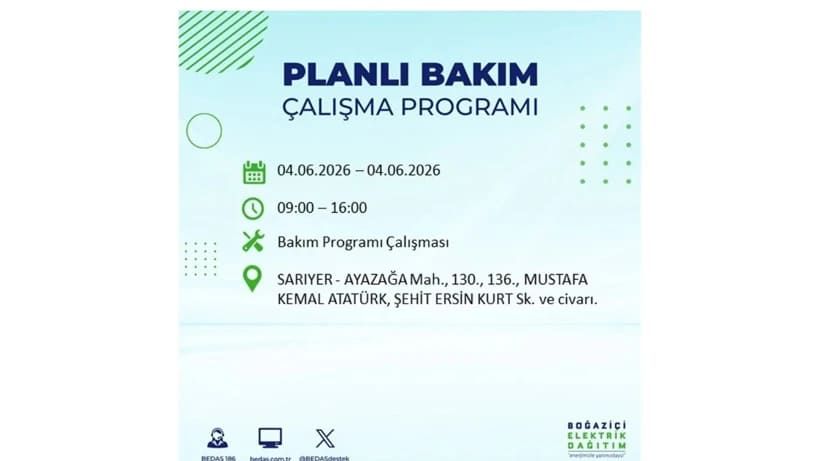 Milyonları ilgilendiriyor: İstanbul'da elektrikler kesilecek 44