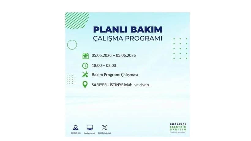 İstanbul'da 5 Haziran Cuma günü büyük elektrik kesintileri olacak! İşte ilçe ilçe kesinti yaşanacak bölgeler 44