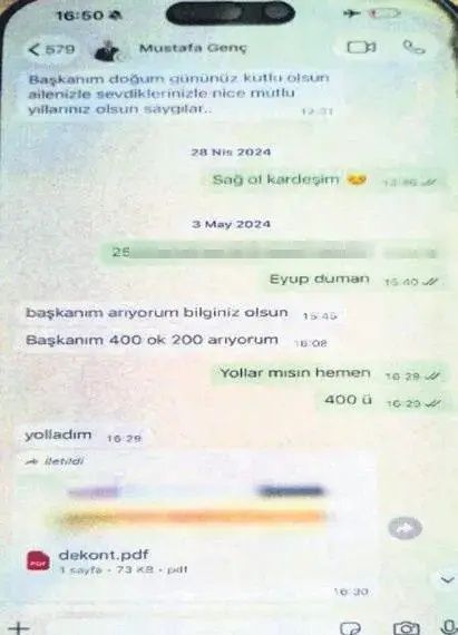 "Rüşvet parası" yazıp IBAN atmışlar... Buca Belediyesi’nde rüşvetin belgesi WhatsApp’tan çıktı: 400’ü hemen yollayabilir misin? 2