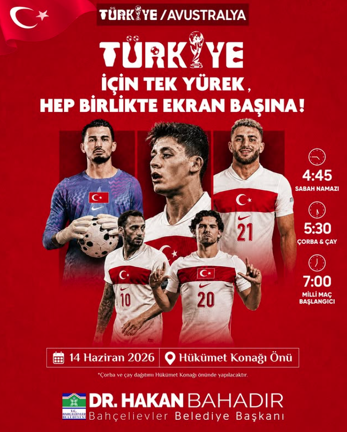 Belediyeler, Türkiye-Avustralya maçı için nerelere dev ekran kurdu? İşte adresler 14