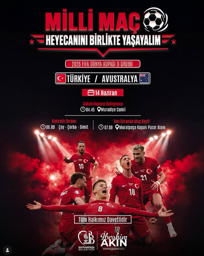 Belediyeler, Türkiye-Avustralya maçı için nerelere dev ekran kurdu? İşte adresler 11