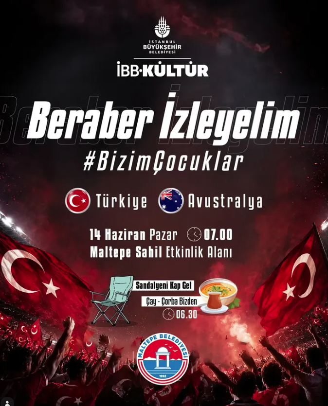 Belediyeler, Türkiye-Avustralya maçı için nerelere dev ekran kurdu? İşte adresler 23
