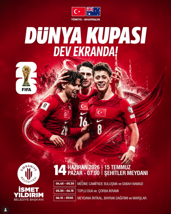 Belediyeler, Türkiye-Avustralya maçı için nerelere dev ekran kurdu? İşte adresler 21