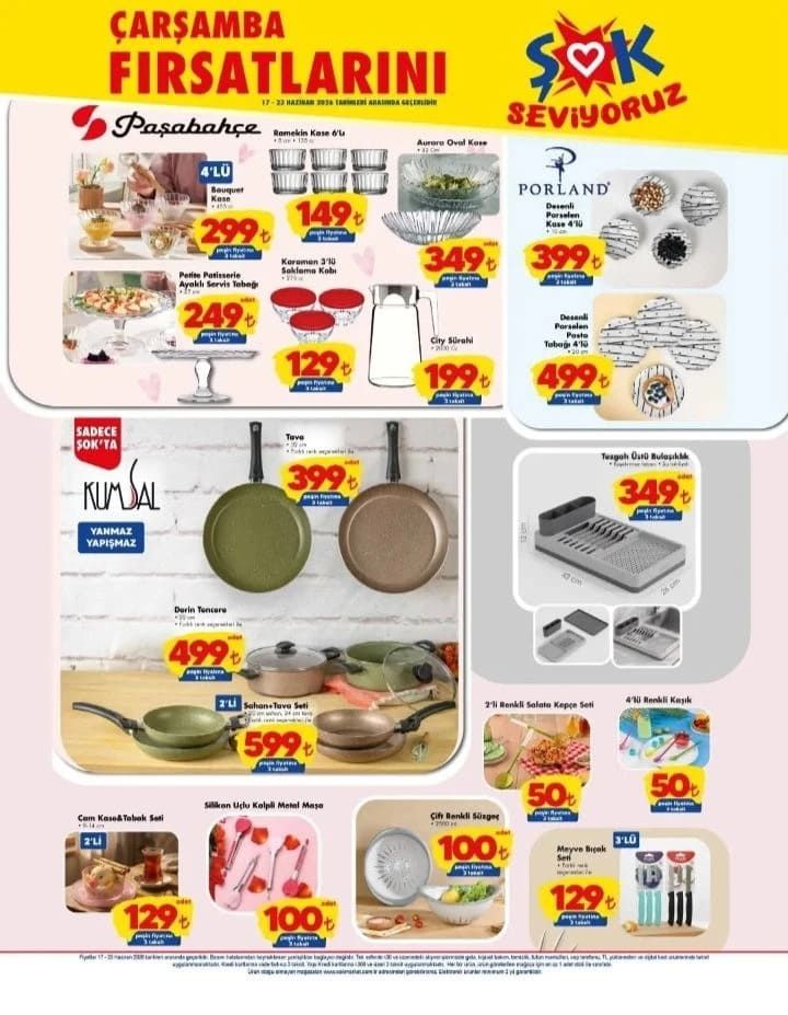 Şok Market, 17-23 Haziran aktüel ürünler kataloğu yayımlandı! Birçok üründe indirim 1