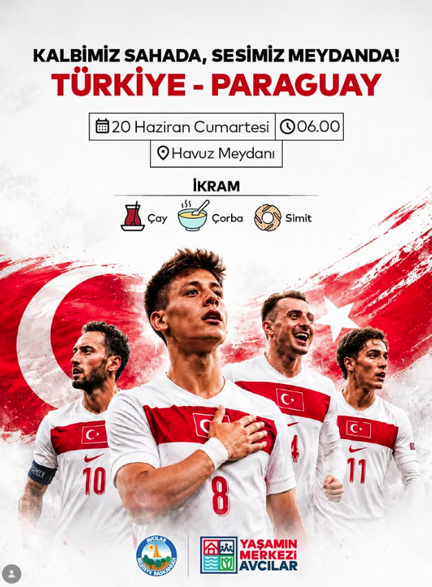 Belediyeler, Türkiye-Paraguay maçı için nerelere dev ekran kuracak? İşte adresler 21