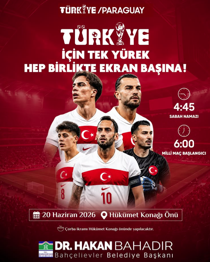 Belediyeler, Türkiye-Paraguay maçı için nerelere dev ekran kuracak? İşte adresler 10