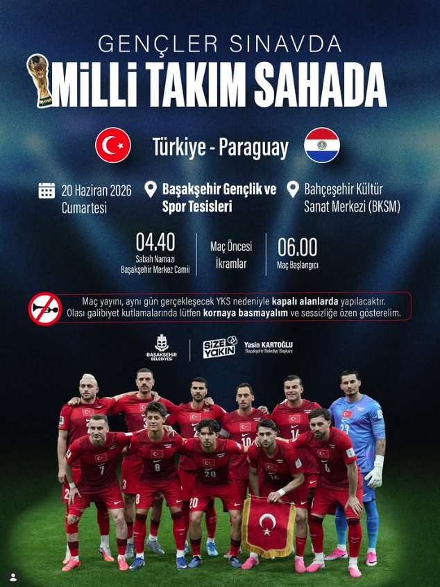 Belediyeler, Türkiye-Paraguay maçı için nerelere dev ekran kuracak? İşte adresler 19