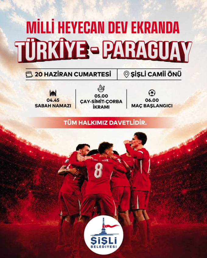 Belediyeler, Türkiye-Paraguay maçı için nerelere dev ekran kuracak? İşte adresler 23