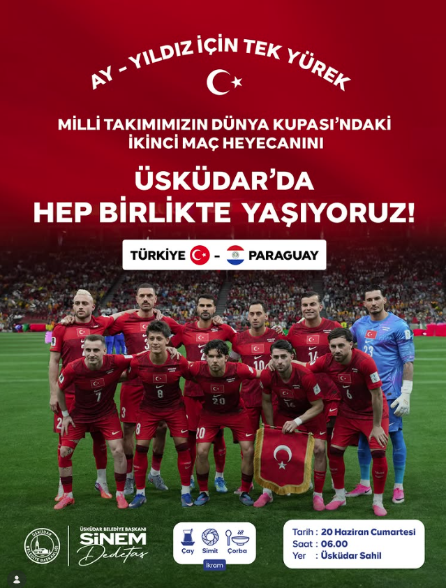 Belediyeler, Türkiye-Paraguay maçı için nerelere dev ekran kuracak? İşte adresler 15